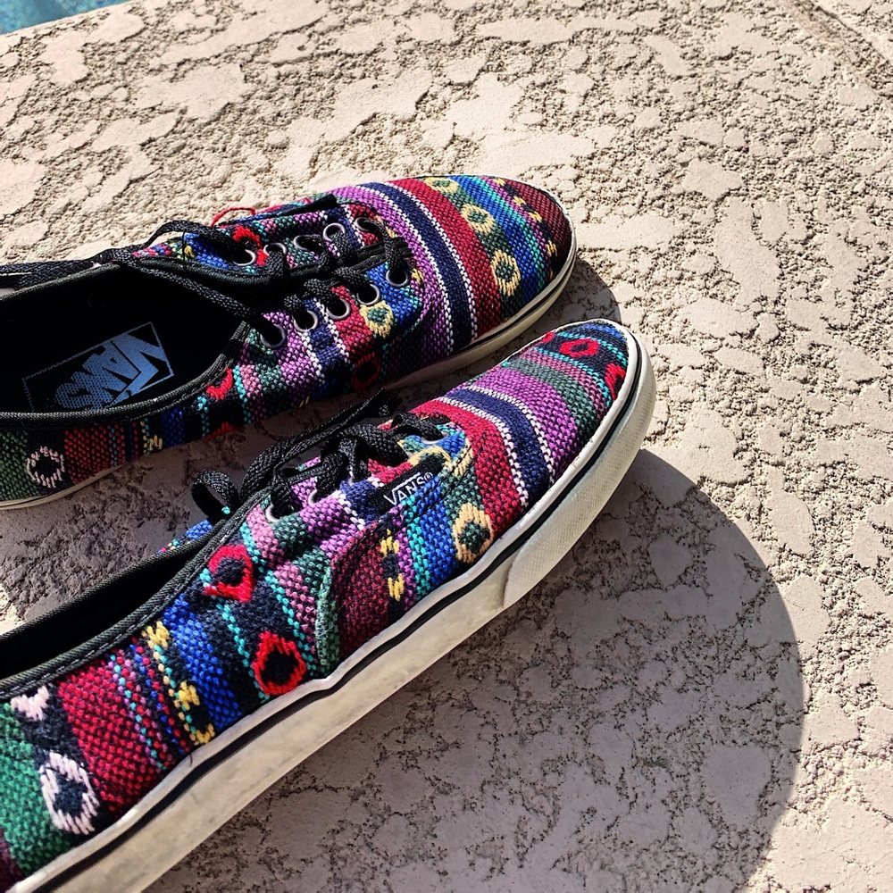 Aztec Lace-Up Vans